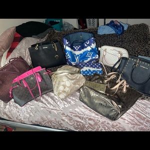 Variety of name brands bags